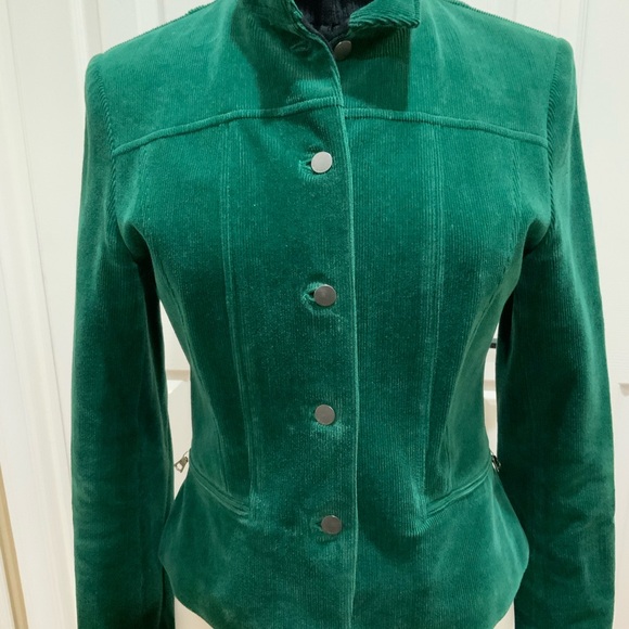 Elie Tahari Emerald Corduroy Blazer